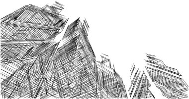 minimal geometrik şekiller, mimari çizgiler