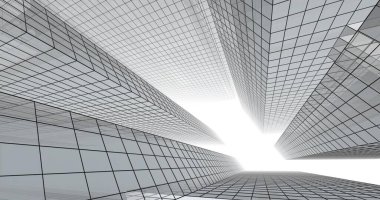 soyut mimari duvar kağıdı tasarımı, dijital konsept arkaplan