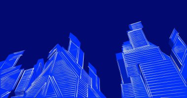 minimal geometrik şekiller, mimari çizgiler