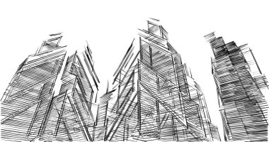 minimal geometrik şekiller, mimari çizgiler