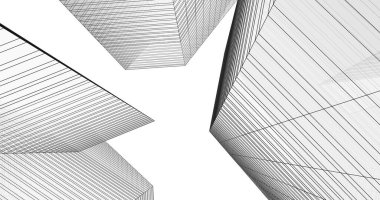 soyut mimari duvar kağıdı tasarımı, dijital konsept arkaplan