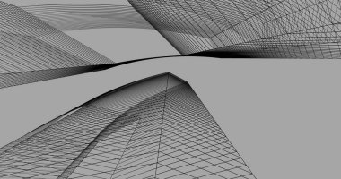 soyut mimari duvar kağıdı tasarımı, dijital konsept arkaplan