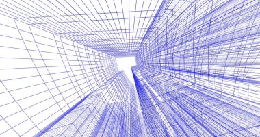 soyut mimari duvar kağıdı tasarımı, dijital konsept arkaplan