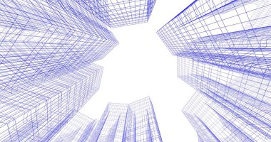 soyut mimari duvar kağıdı tasarımı, dijital konsept arkaplan