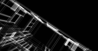 soyut mimari duvar kağıdı tasarımı, dijital konsept arkaplan