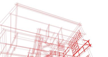 soyut mimari duvar kağıdı tasarımı, dijital konsept arkaplan