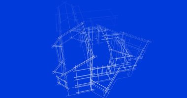 soyut mimari duvar kağıdı tasarımı, dijital konsept arkaplan