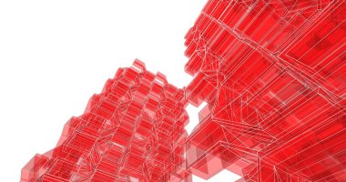 soyut mimari duvar kağıdı tasarımı, dijital konsept arkaplan