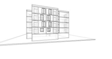 soyut mimari duvar kağıdı tasarımı, dijital konsept arkaplan