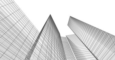 soyut mimari duvar kağıdı tasarımı, dijital konsept arkaplan