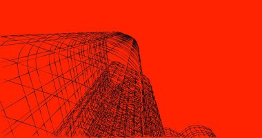 soyut mimari duvar kağıdı tasarımı, dijital konsept arkaplan