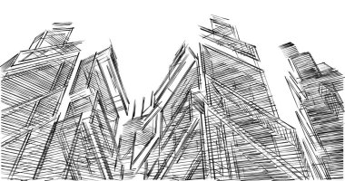 minimal geometrik şekiller, mimari çizgiler