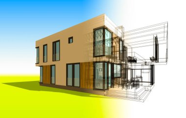 minimal geometrik şekiller, mimari çizgiler