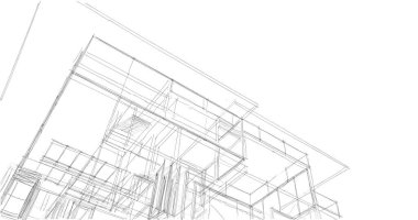 soyut mimari duvar kağıdı tasarımı, dijital konsept arkaplan