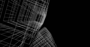 soyut mimari duvar kağıdı tasarımı, dijital konsept arkaplan