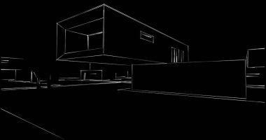 soyut mimari duvar kağıdı tasarımı, dijital konsept arkaplan