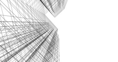 soyut mimari duvar kağıdı tasarımı, dijital konsept arkaplan