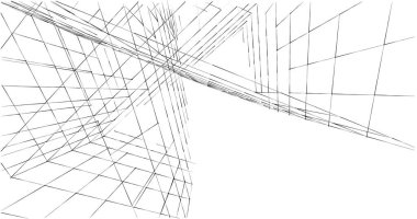 soyut mimari duvar kağıdı tasarımı, dijital konsept arkaplan