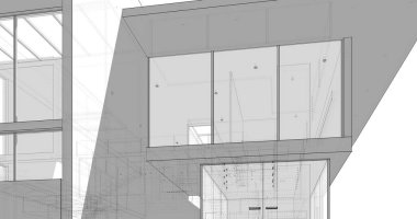 minimal geometrik mimari binalar tasarımı