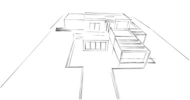 soyut mimari duvar kağıdı tasarımı, dijital konsept arkaplan