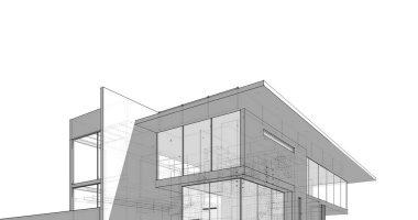 minimal geometrik mimari binalar tasarımı