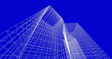 soyut mimari duvar kağıdı tasarımı, dijital konsept arkaplan