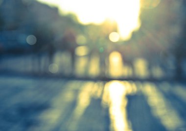 Bulanık şehir manzarası, soyut arkaplan 