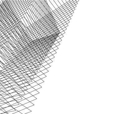 minimal çizim sanatı, geometrik mimari binalar tasarımı