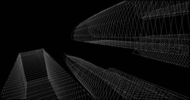 soyut mimari duvar kağıdı tasarımı, dijital konsept arkaplan