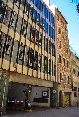 soyut mimari duvar kağıdı tasarımı, dijital konsept arkaplan