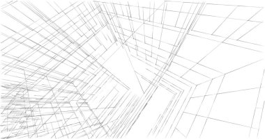 soyut mimari duvar kağıdı tasarımı, dijital konsept arkaplan