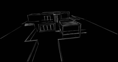 soyut mimari duvar kağıdı tasarımı, dijital konsept arkaplan