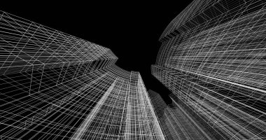 soyut mimari duvar kağıdı tasarımı, dijital konsept arkaplan