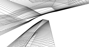 soyut mimari duvar kağıdı tasarımı, dijital konsept arkaplan