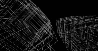 soyut mimari duvar kağıdı tasarımı, dijital konsept arkaplan