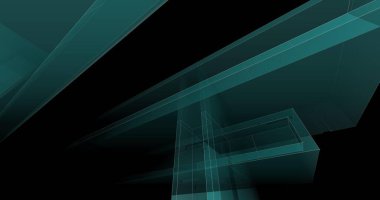 minimal çizim sanatı, geometrik mimari binalar tasarımı