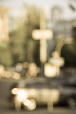 Bulanık şehir manzarası, soyut arkaplan 