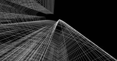 soyut mimari duvar kağıdı tasarımı, dijital konsept arkaplan