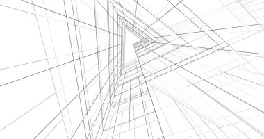 soyut mimari duvar kağıdı tasarımı, dijital konsept arkaplan