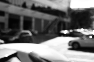 Bulanık şehir manzarası, soyut arkaplan 