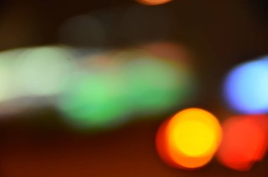 Bulanık soyut ışıklar gece şehrin arka planı