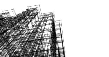 soyut mimari duvar kağıdı tasarımı, dijital konsept arkaplan