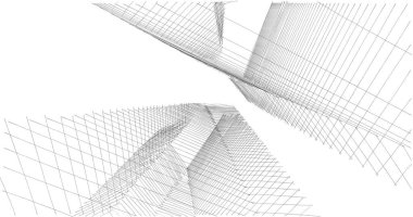 soyut mimari duvar kağıdı tasarımı, dijital konsept arkaplan