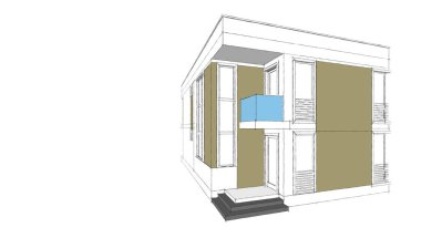 soyut mimari duvar kağıdı tasarımı, dijital konsept arkaplan