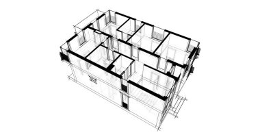 soyut mimari duvar kağıdı tasarımı, dijital konsept arkaplan