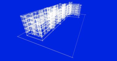 soyut mimari duvar kağıdı tasarımı, dijital konsept arkaplan