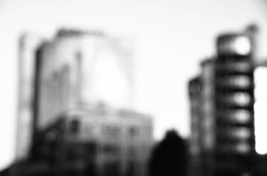 Bulanık şehir. Soyut arkaplan