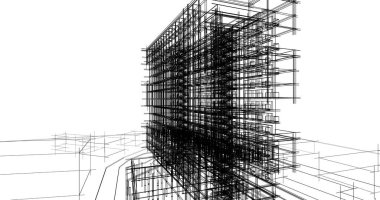 soyut mimari duvar kağıdı tasarımı, dijital konsept arkaplan