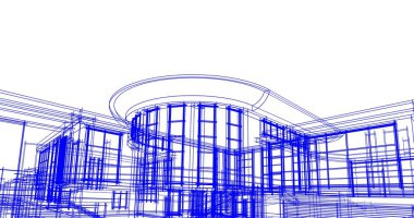 soyut mimari duvar kağıdı tasarımı, dijital konsept arkaplan