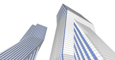 soyut mimari duvar kağıdı tasarımı, dijital konsept arkaplan